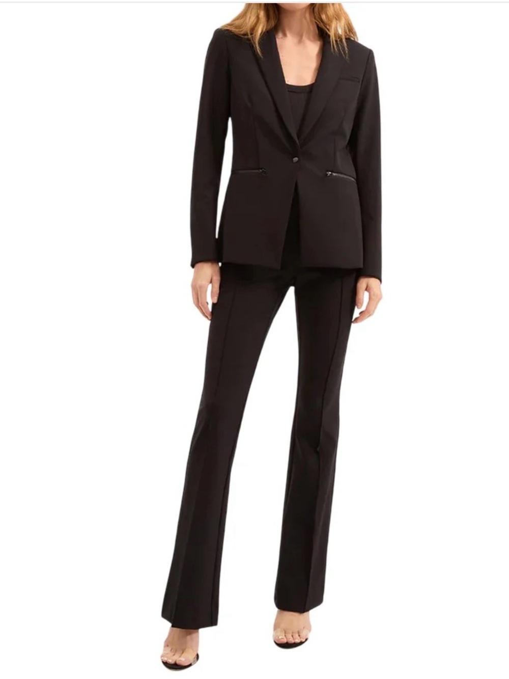 Classic Black Women's Tailored Suit Pants